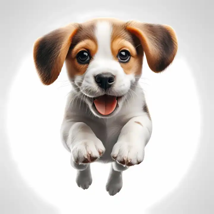 Beagle puppy, generated with AI