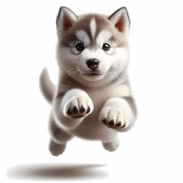Husky puppy, generated with AI