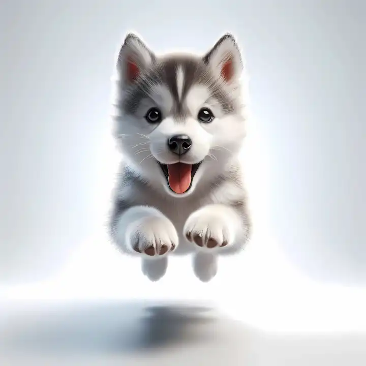 Husky puppy, generated with AI