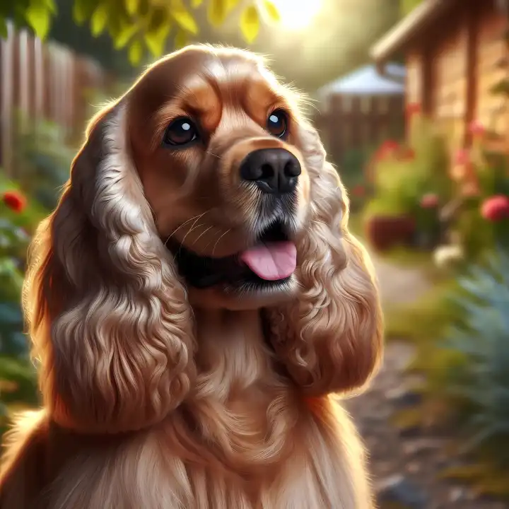 American Cocker Spaniel, generated with AI