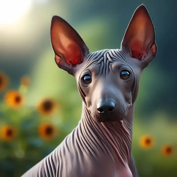 American Hairless Terrier, generated with AI