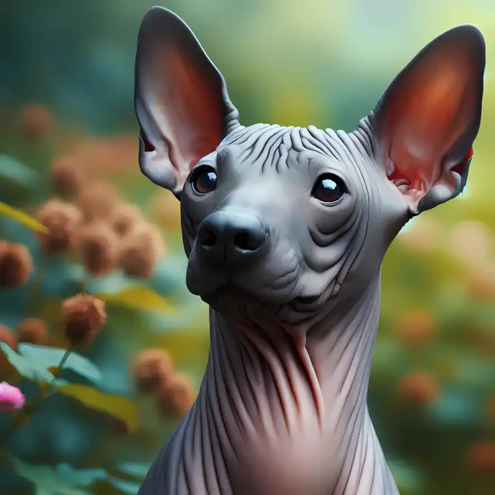 American Hairless Terrier, generated with AI