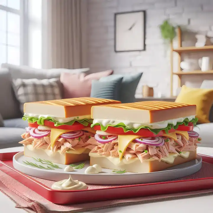 Tuna sandwich, generated with AI