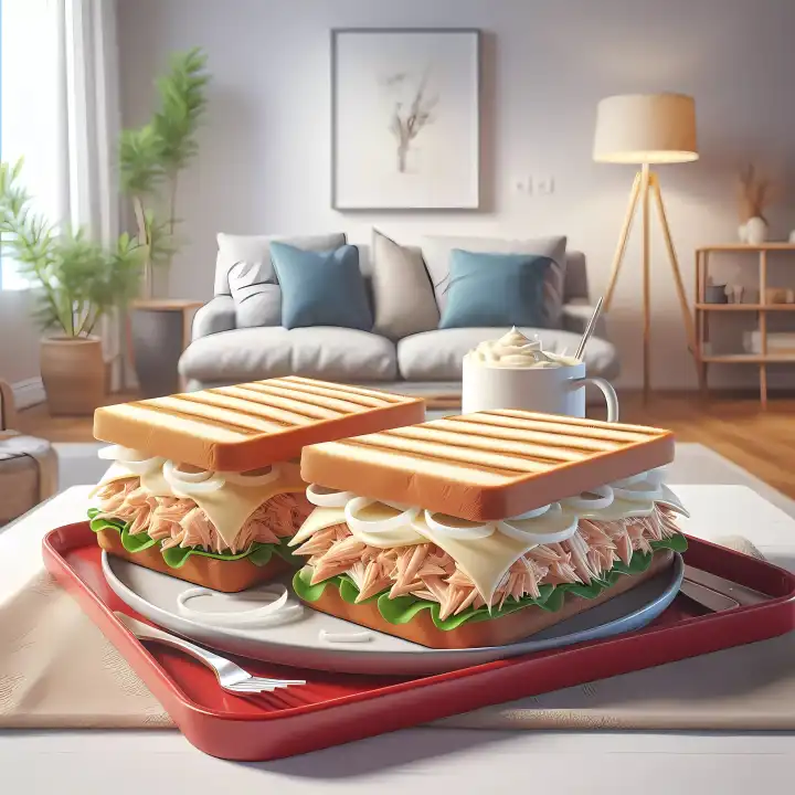 Tuna sandwich, generated with AI