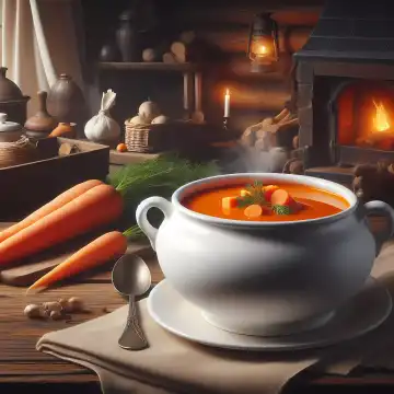 Karottensuppe, generiert mit KI