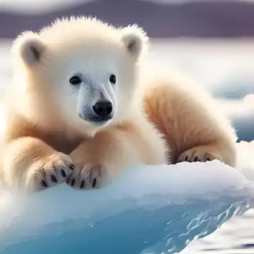 Polar bear, generated with AI