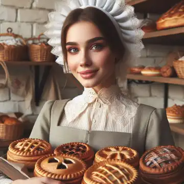 Bake small cakes, generated with AI
