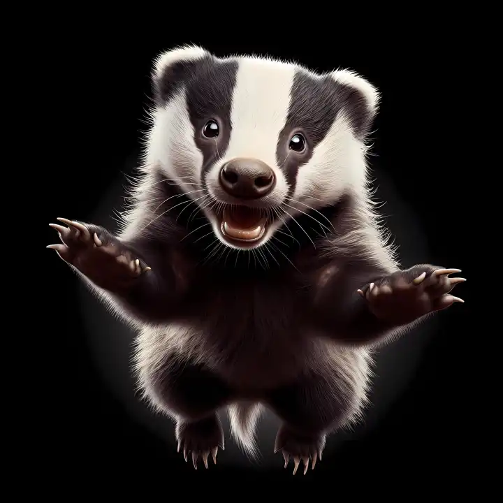 Badger, generated with AI