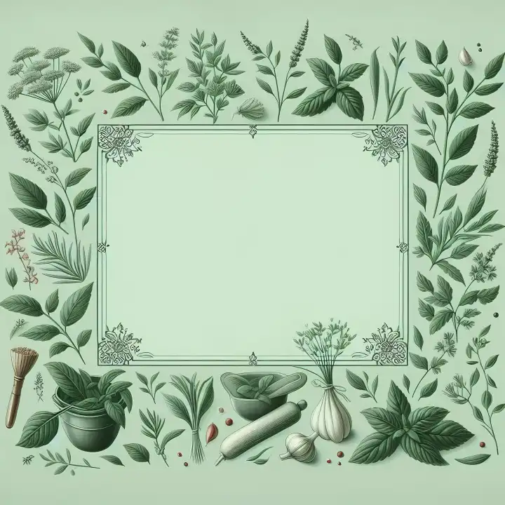 Hintergrund, Wallpaper: Küchenkräuter, generiert mit KI