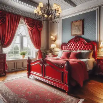 English bedroom, generated with AI