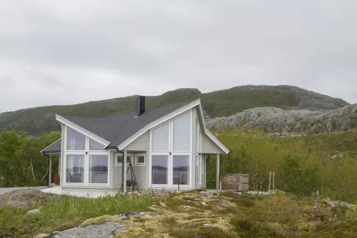 Ökologische Bauweise und dennoch komfortabel und modern - Ferienhaus auf einer abgelegenen skandinavischen Insel