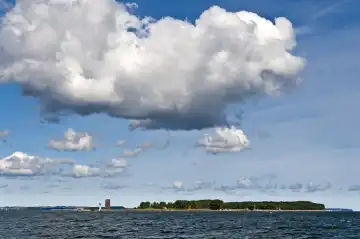 Ruden island in the Bay of Greifswald