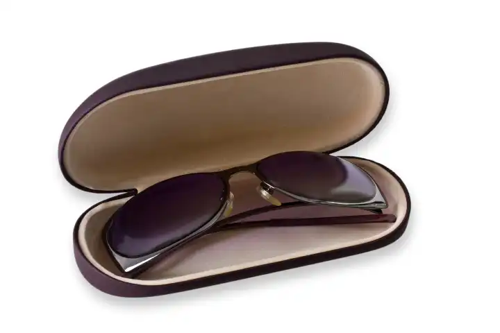 sun glasses in spectacle case
