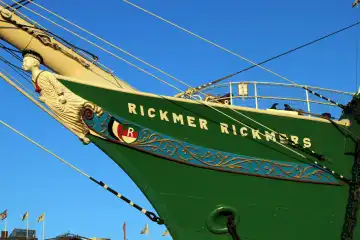 Figurehead of the historic ship Rickmer Rickmers