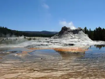 Castle Geysir at the Yellowstone National Park