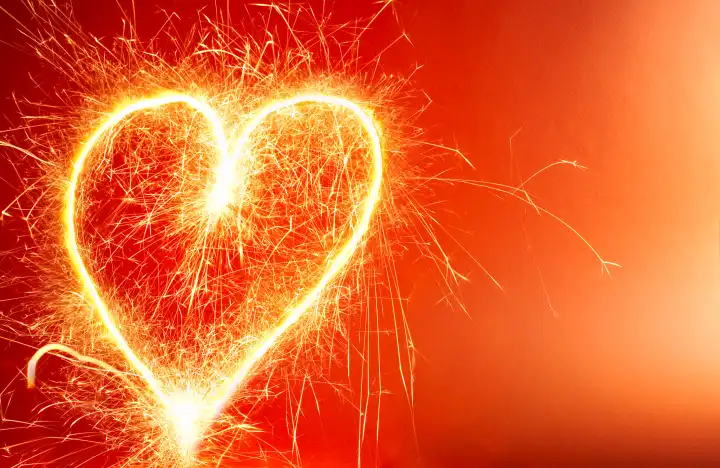 Romantic Hot Heart Background