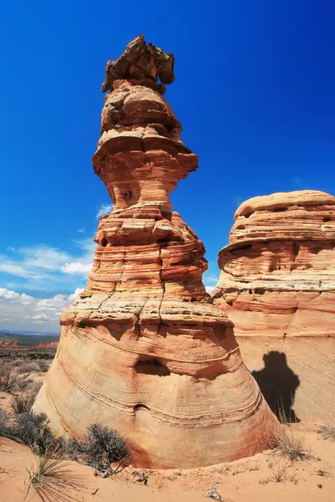 rock formation in the Coyote buttes, Arizona