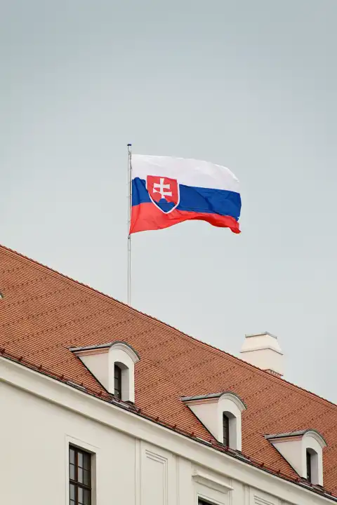 Bratislava in the Slovak Republic of the European Union Castle Hill and Castle 