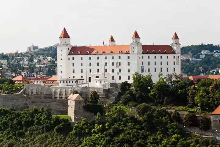 Bratislava in the Slovak Republic of the European Union Castle Hill and Castle 