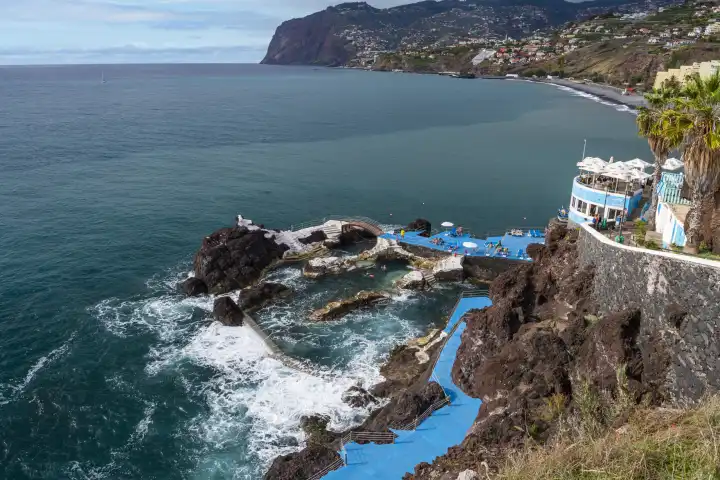 Piscinas naturais da Doca do Cavacas, natural Pools, Natürliche Wasserbecken, Funchal, Insel Madeira, Portugal