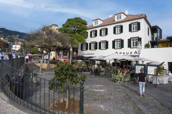 Restaurant and Hotel, Old Town, Funchal, Madeira Island, Portugal