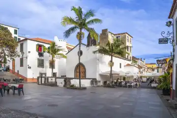 Square in the old town, Funchal, Madeira Island, Portugal