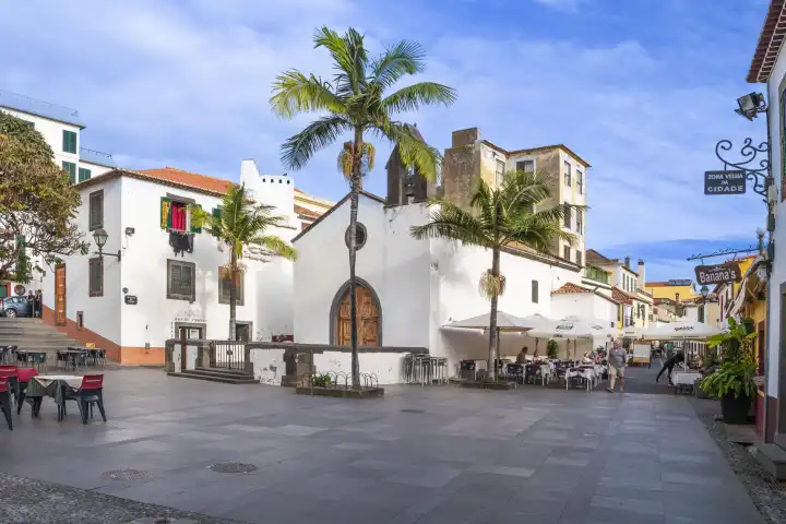 Platz in der  Altstadt, Funchal, Insel  Madeira, Portugal