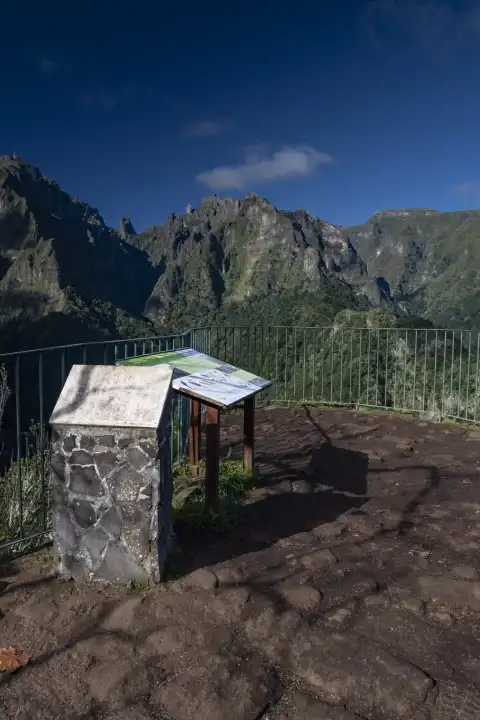 Aussichtspunkt, Ribeiro Frio, Insel Madeira, Portugal