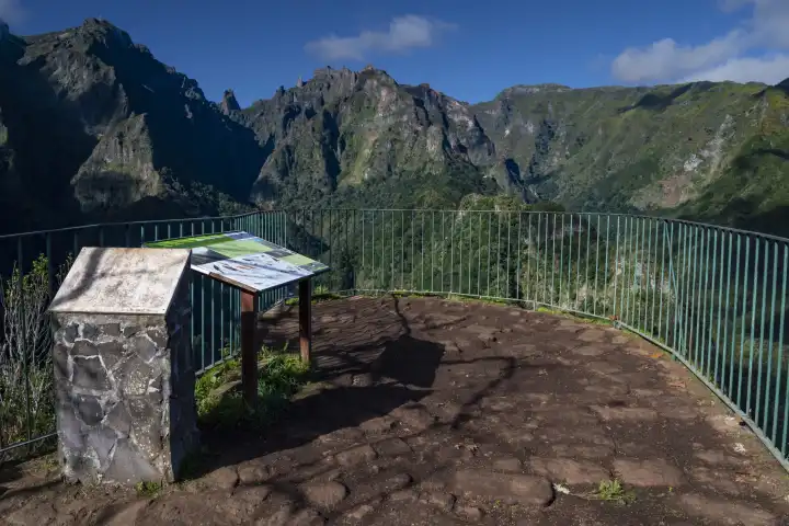 Aussichtspunkt, Ribeiro Frio,  Insel Madeira, Portugal