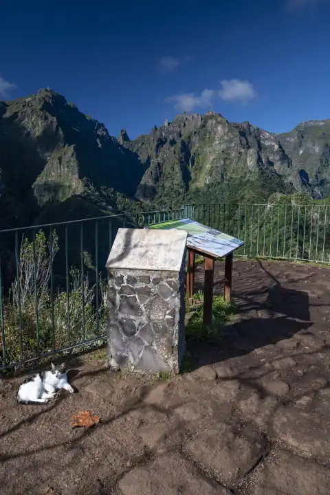Aussichtspunkt, Ribeiro Frio, Insel Madeira, Portugal