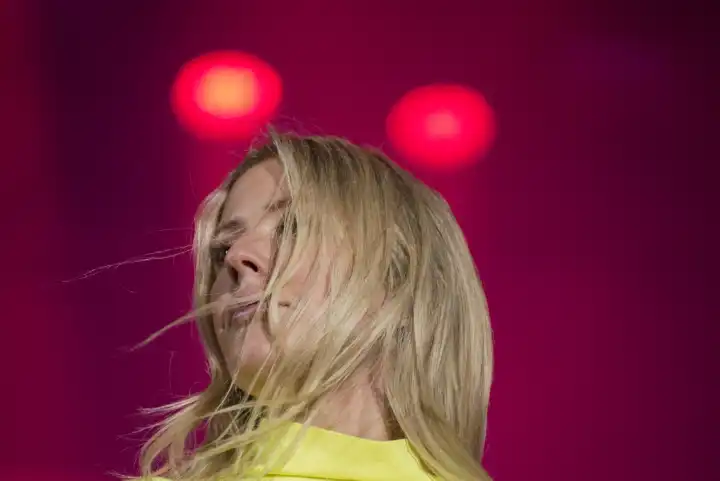 Turku, Finnland. 5. Juli 2019. Ellie Goulding performs auf dem 50. Ruisrock Festival.