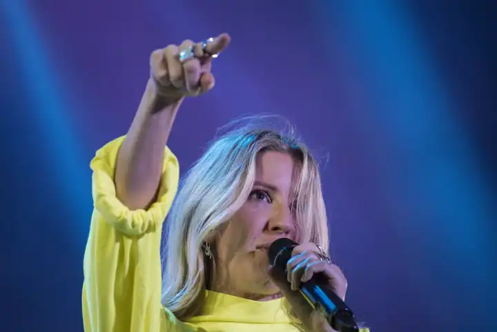 Turku, Finland. 5th July 2019. English singer songwriter Ellie Goulding performs at the 50th Ruisrock Festival.