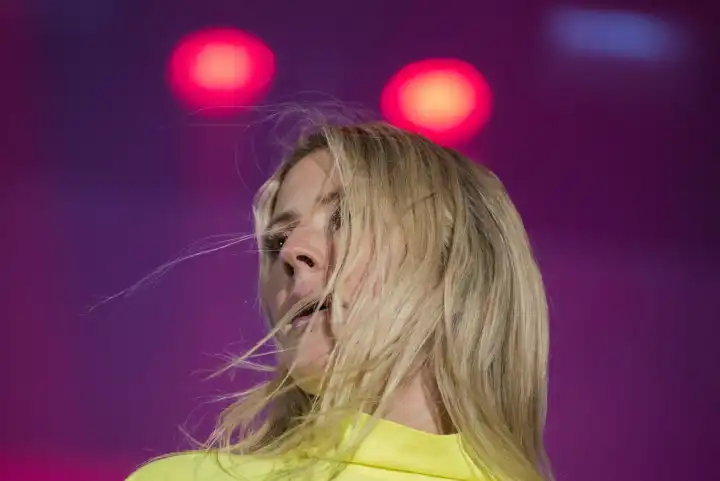 Turku, Finland. 5th July 2019. English singer songwriter Ellie Goulding performs at the 50th Ruisrock Festival.