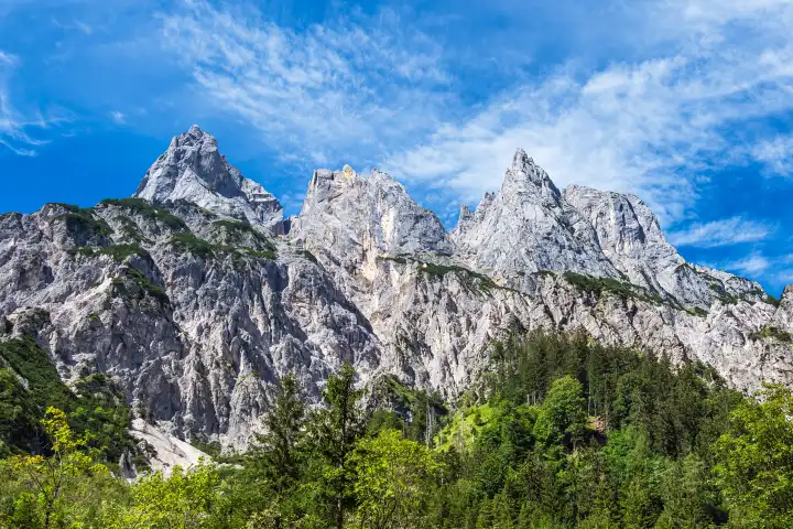 Blick auf die Mühlsturzhörner im Berchtesgadener Land.