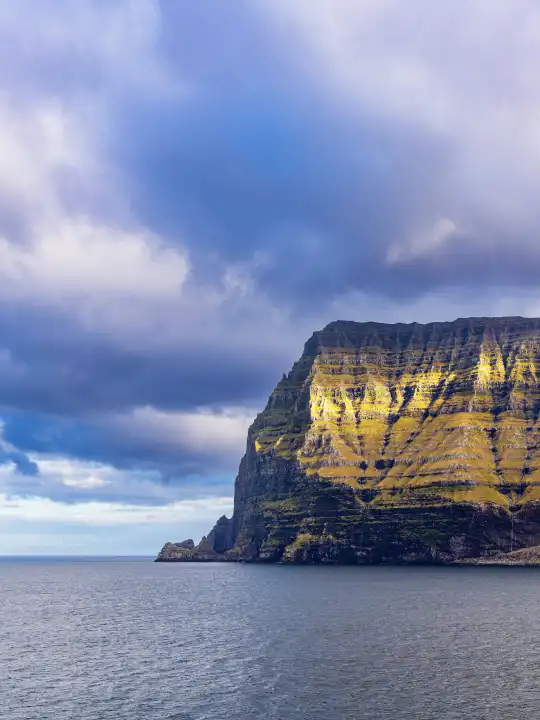 Rocks on the Faroe Island of Kalsoy.