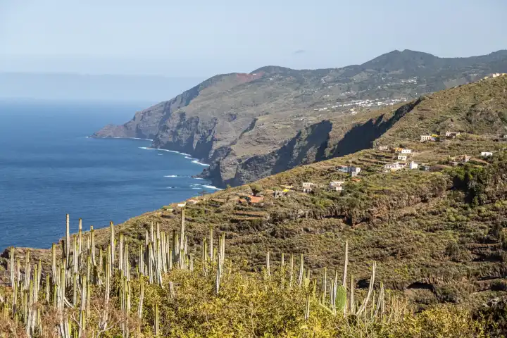 landscape with coast on La Palma, canary islands, spain