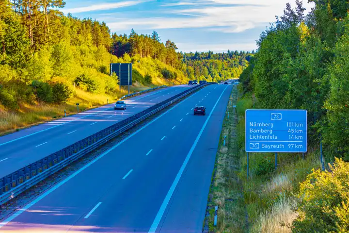 Ein Autobahnabschnitt in Deutschland