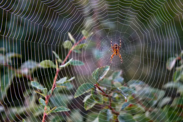 spider in a spider s web
