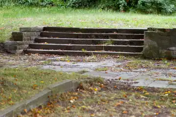 old stairs outside without purpose