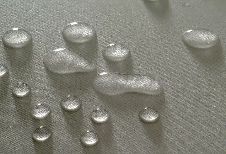 Water drop on material