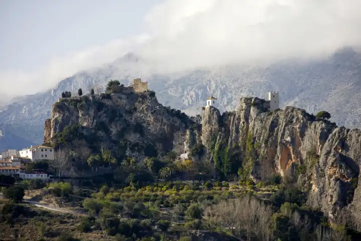 Guadalest, kleines Bergdorf in der Provinz Alicante/Spanien