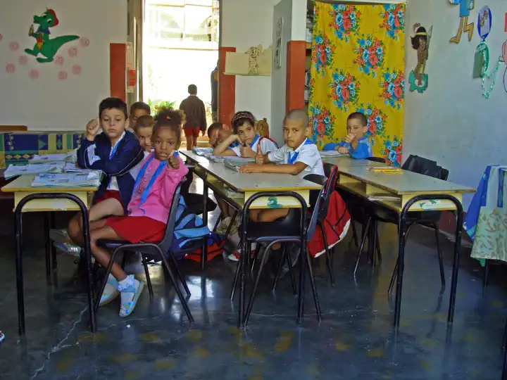 Schulklasse in Trinidad
