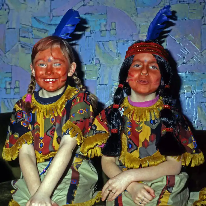 Children in carnival masks