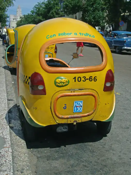 Small taxi in Havana, Cuba