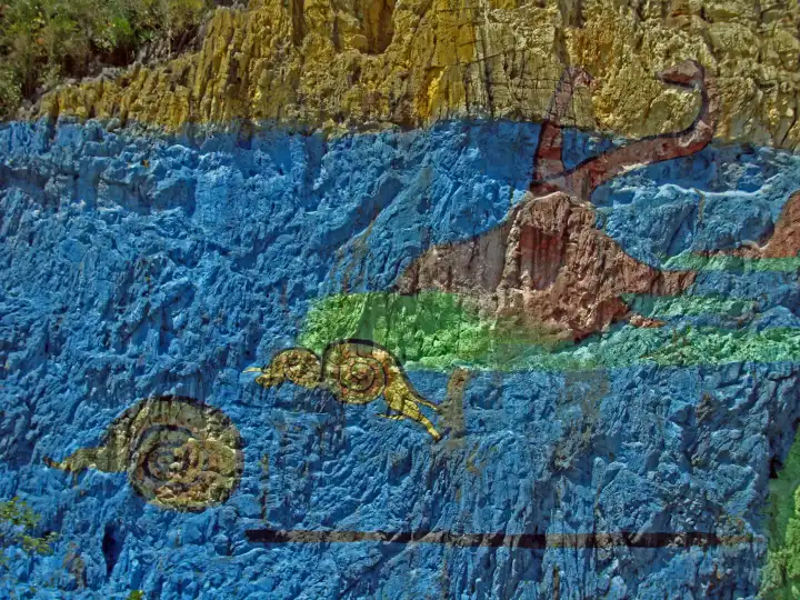 Felsenmalerei Mural de la Prehistoria auf Kuba