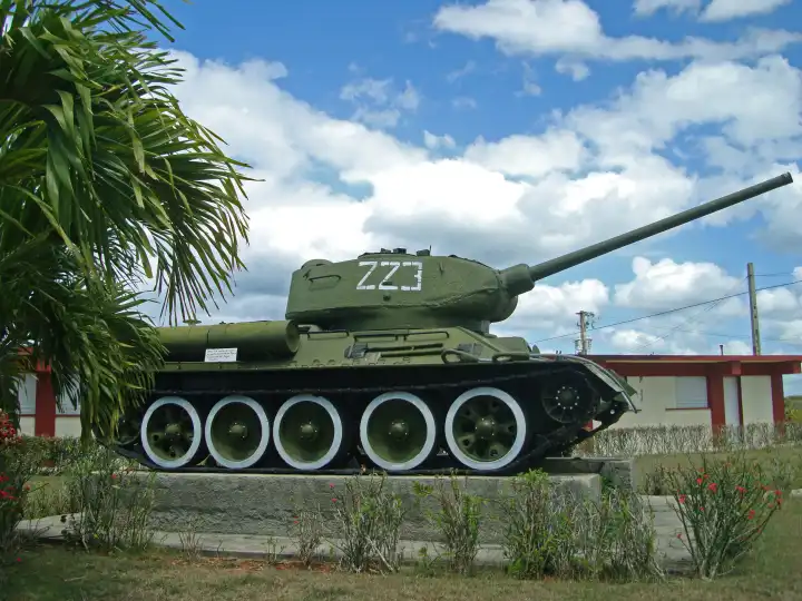 Tank at the Military Museum Giron, pig bay invasion, Cuba