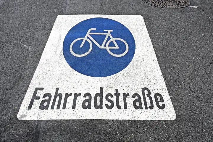 Symbol Fahrradstraße