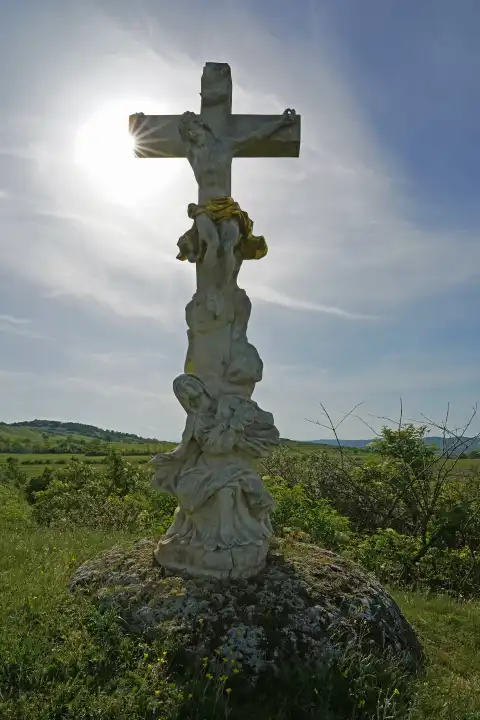 Stone cross in Oggau