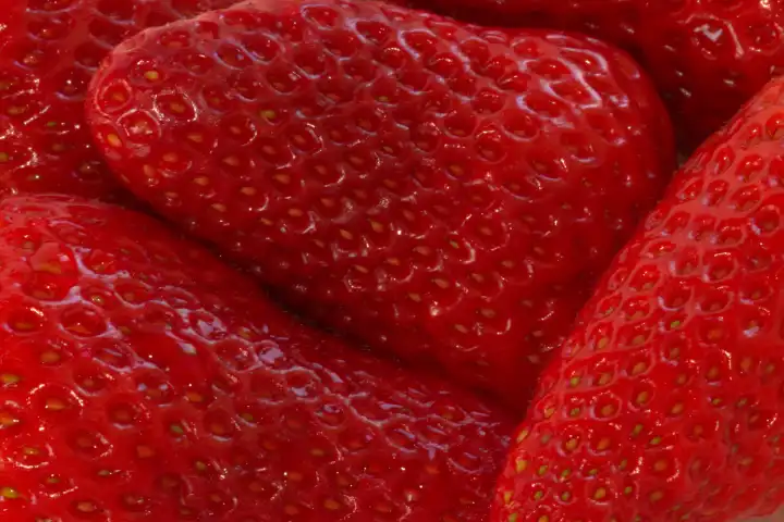 erdbeeren, nahaufnahme