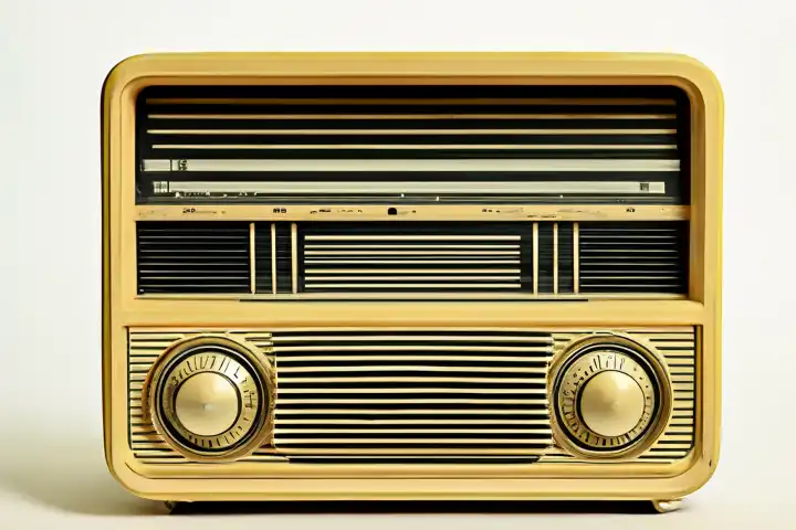 Old radio from the 50s, AI generated.